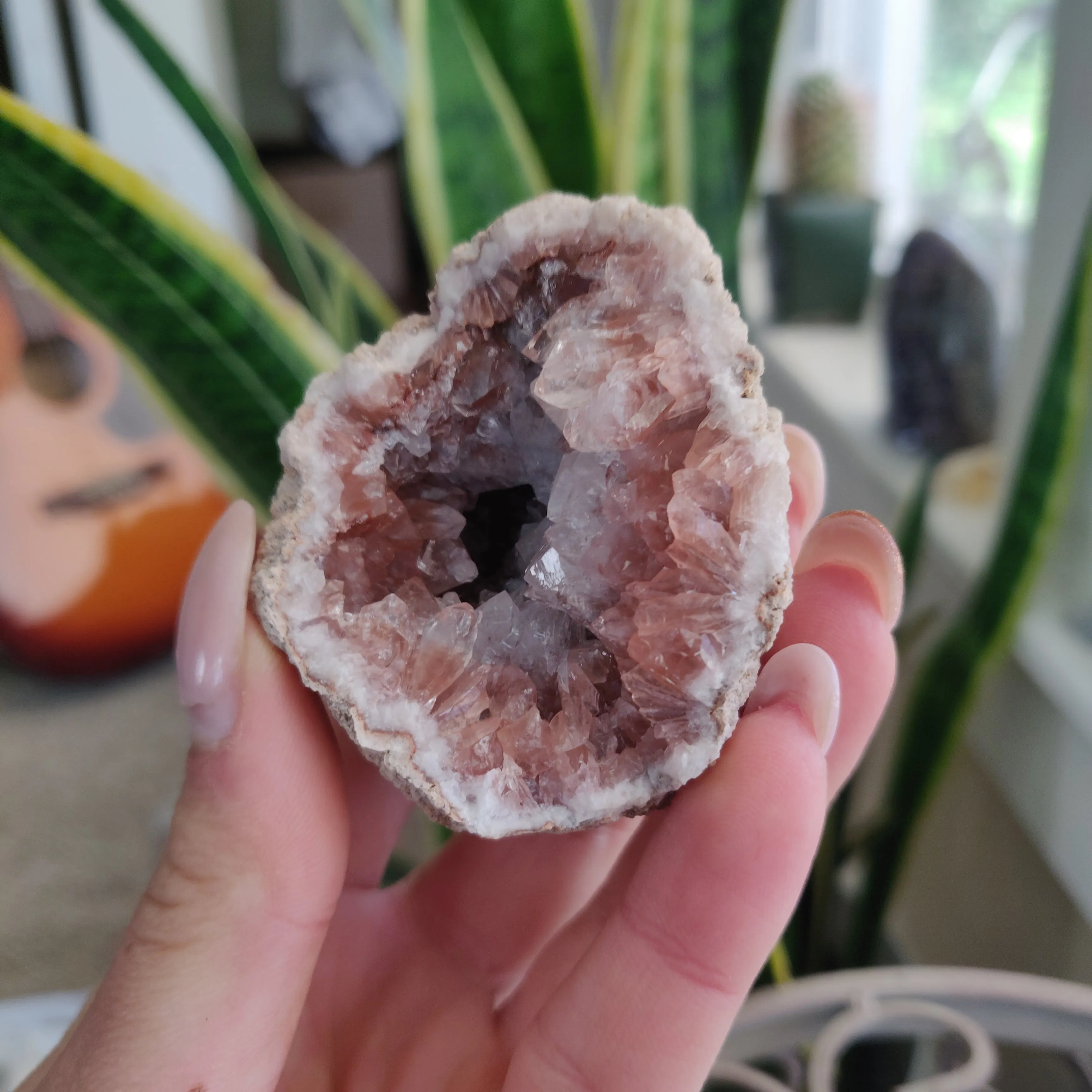 Pink Amethyst Geode (#1A)