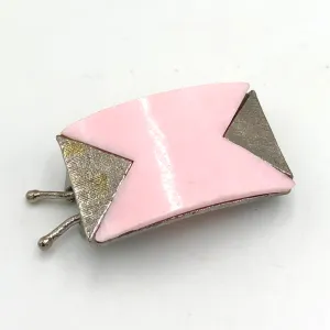 Pink Deco Barrette *AS IS - Vintage Patina