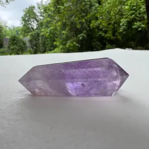 Polished Double Terminated Amethyst Point (#4MTT)