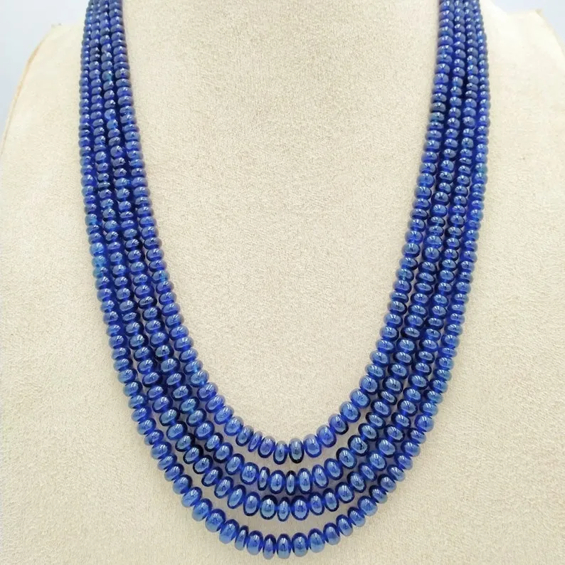 Precious sapphire gemstone necklace | Natural gemstone necklace Party wear | Wedding Gift