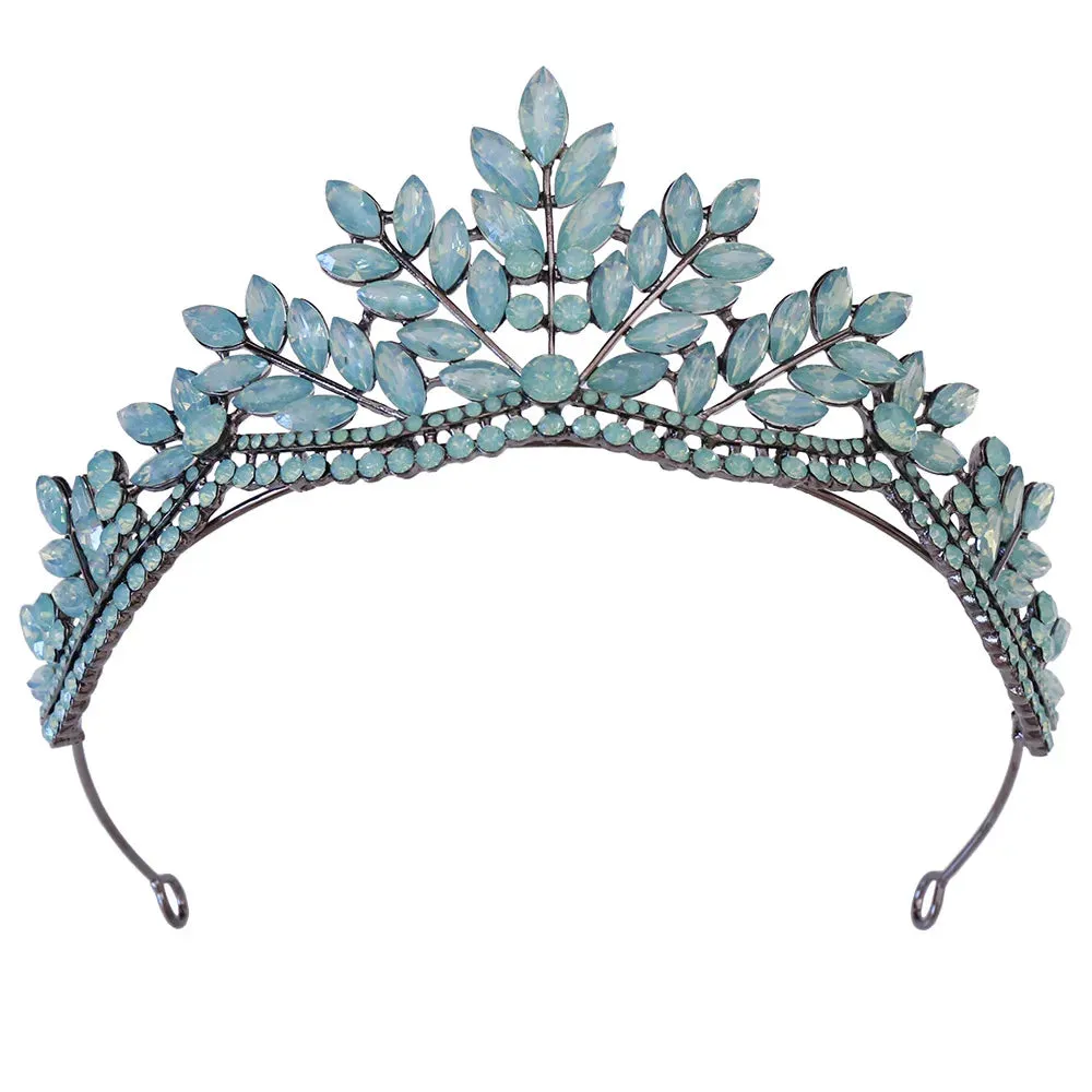 Princess Queen Crystal Tiara Crowns Elegant  Hair Accessory