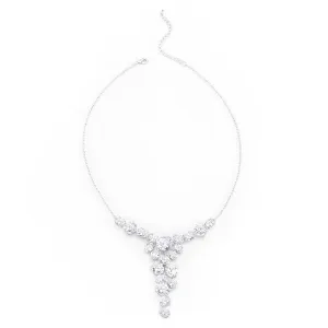 Pualine Bejeweled Cubic Zirconia Cluster Necklace | 70ct