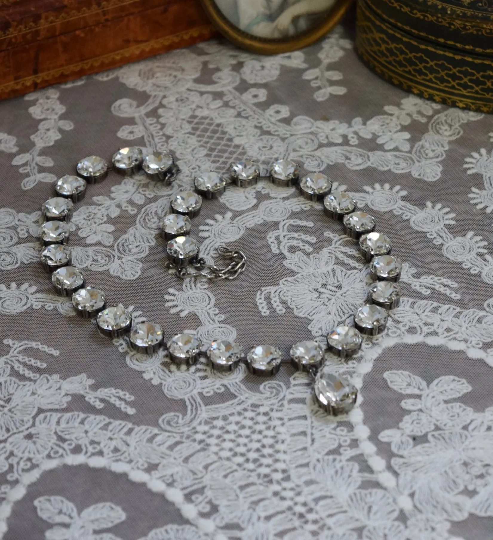 Queen Victoria's Diamond Collet Necklace with Teardrop