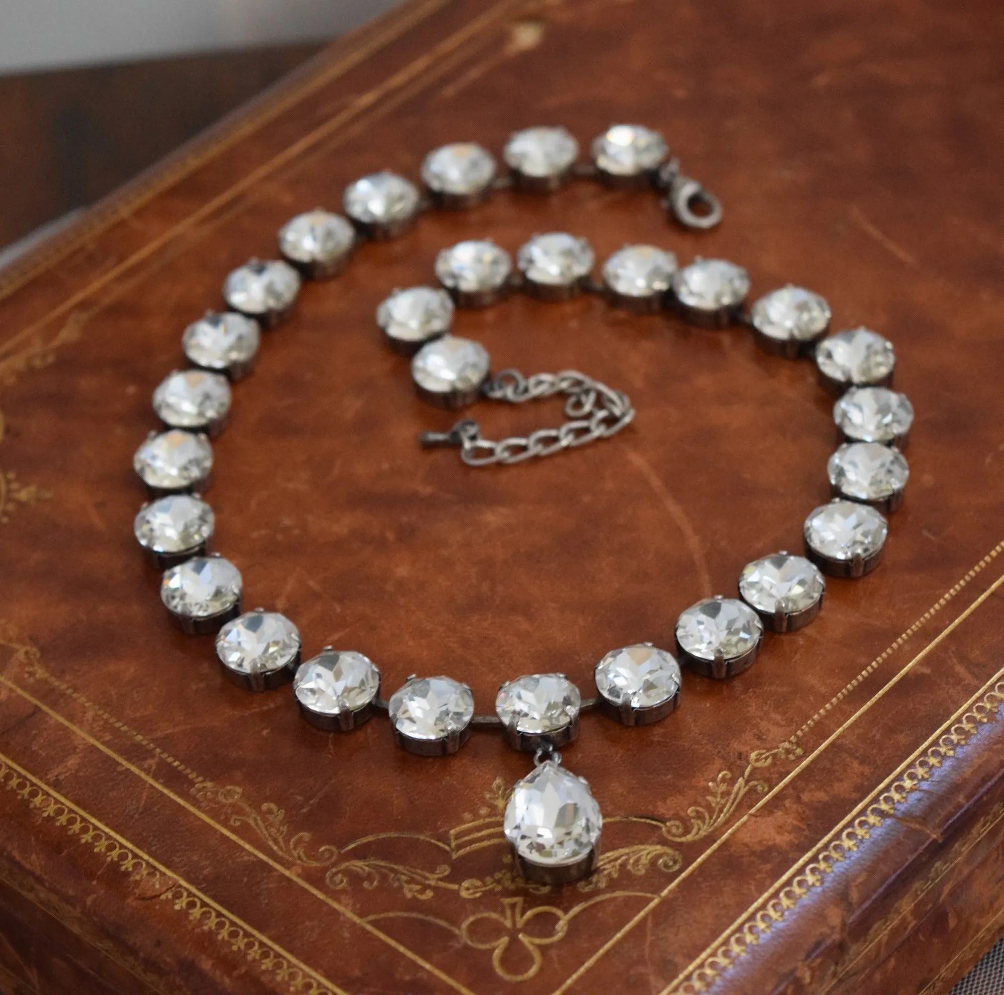 Queen Victoria's Diamond Collet Necklace with Teardrop