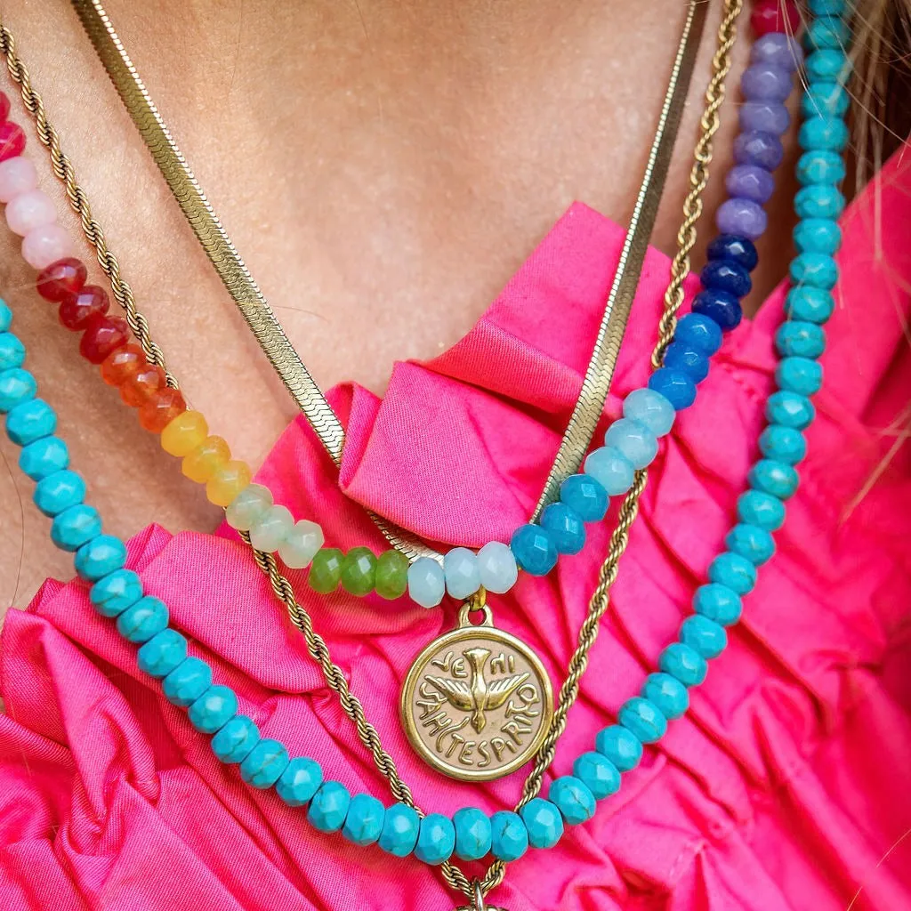 Rainbow Gemstone Necklace