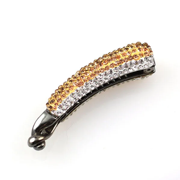 Rhinestone Double-sided Banana Vertical Hair Barrette