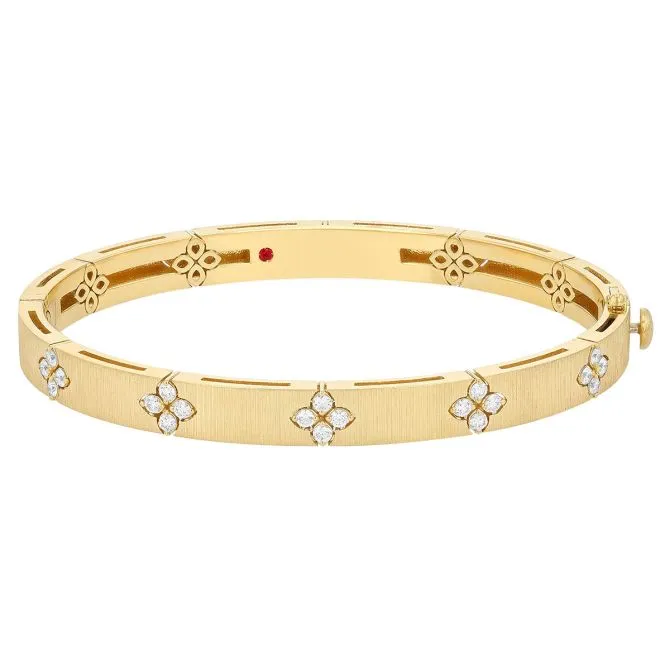 Roberto Coin 18k Yellow Gold Love in Verona Bangle Bracelet