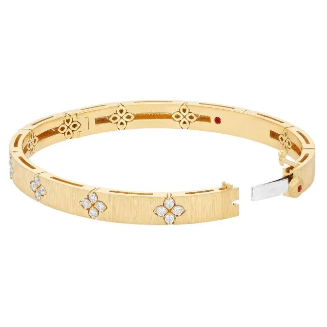 Roberto Coin 18k Yellow Gold Love in Verona Bangle Bracelet