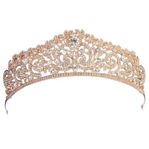 Romantic Bridal Wedding  Tiara Crown Full Crystal Rhinestones Accessories Headband Tiaras Crowns Tiara de noiva