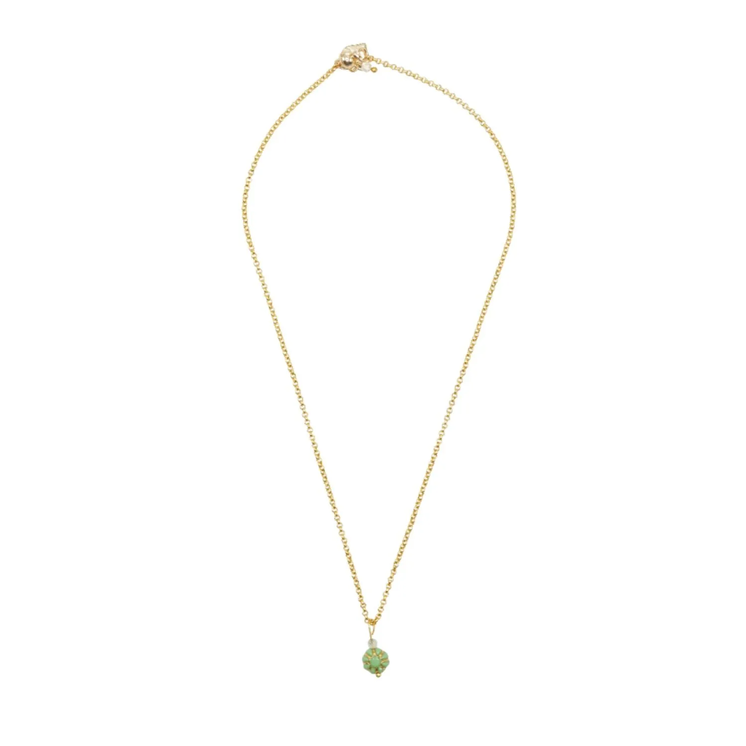 Rosie Fox Prehnite Gemstone Belle Chain Necklace