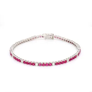 Ruby Tennis Bracelet