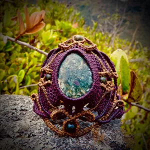 Ruby-zoisite bracelet (unique design)