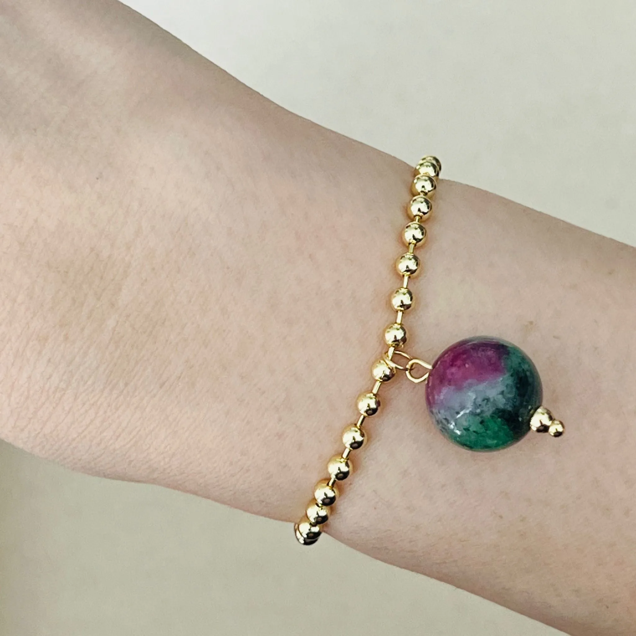 Ruby Zoisite La Forma Bracelet