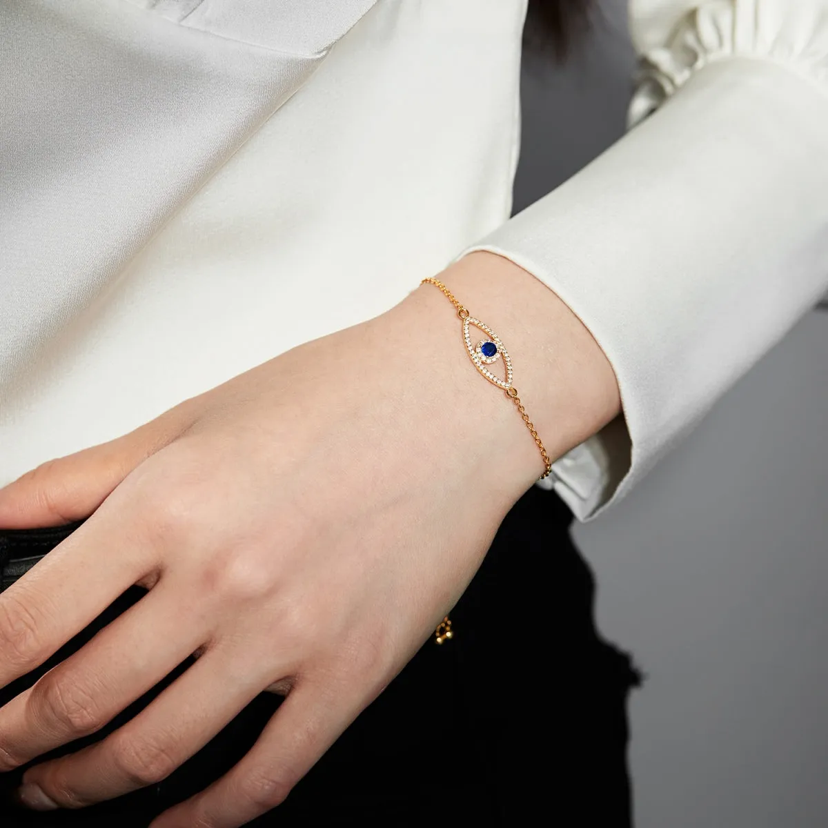 Sasha Bolo Evil Eye Bracelet - Gold