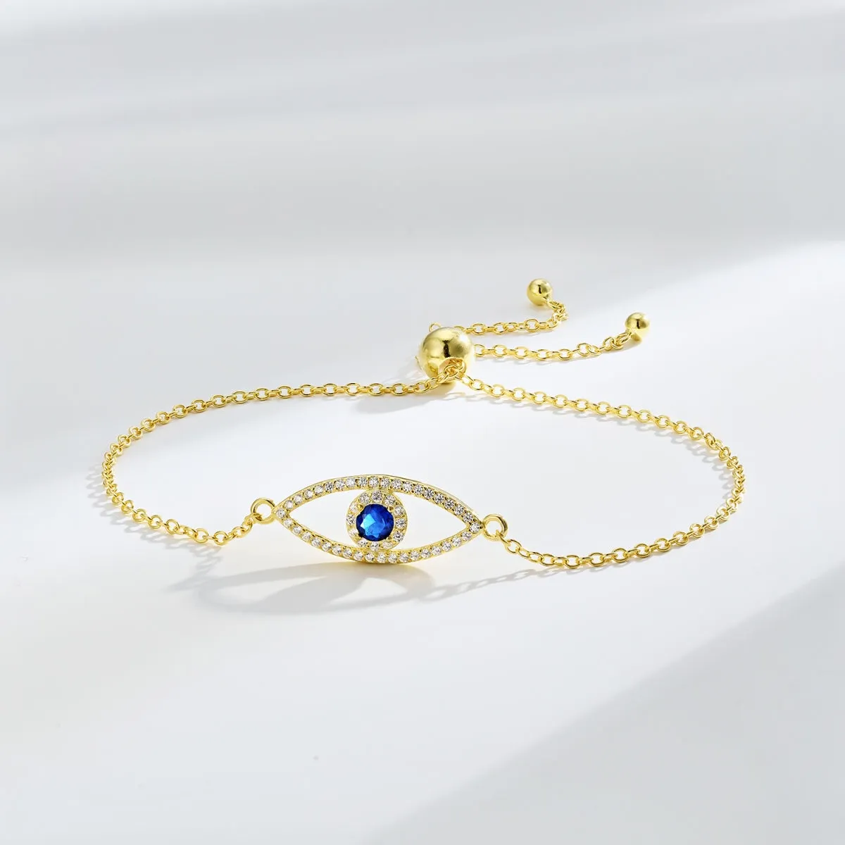 Sasha Bolo Evil Eye Bracelet - Gold