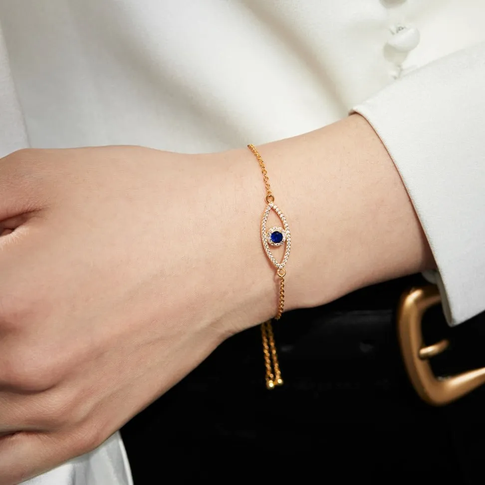 Sasha Bolo Evil Eye Bracelet - Gold