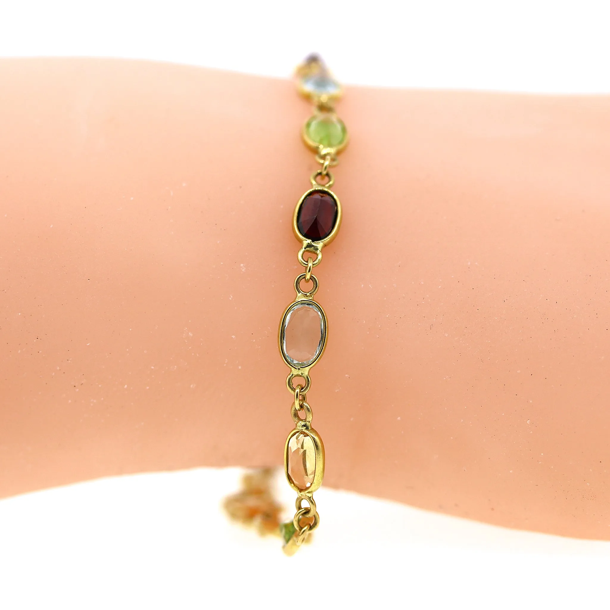 Semi Precious Candy Bracelet in 18k Gold