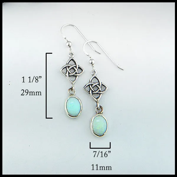 Starlight Opal Drop Earrings