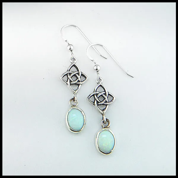 Starlight Opal Drop Earrings