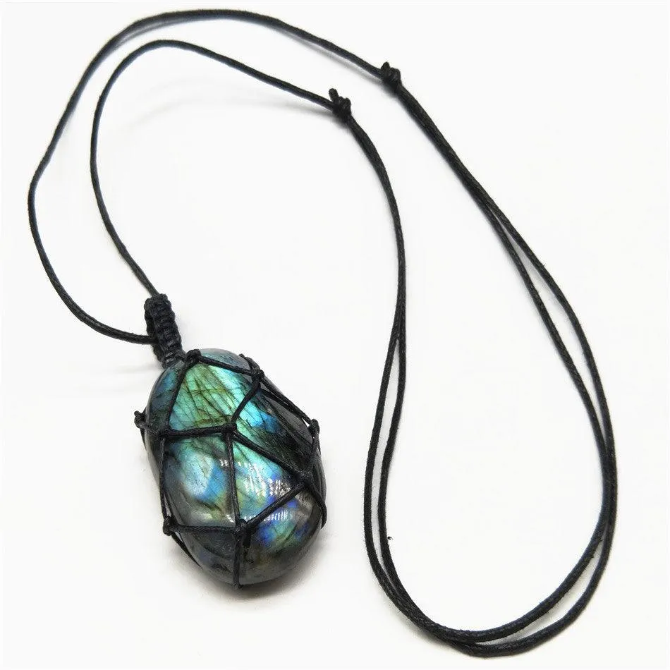 Stone of Transition Labradorite Pendant Necklace – Embrace Change