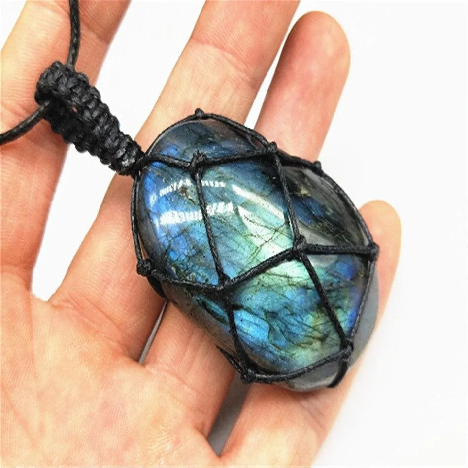 Stone of Transition Labradorite Pendant Necklace – Embrace Change