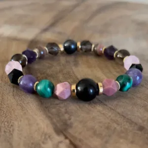 Strength and Encouragement: Women's Multi Gemstone Powerful Cancer Healing Bracelet