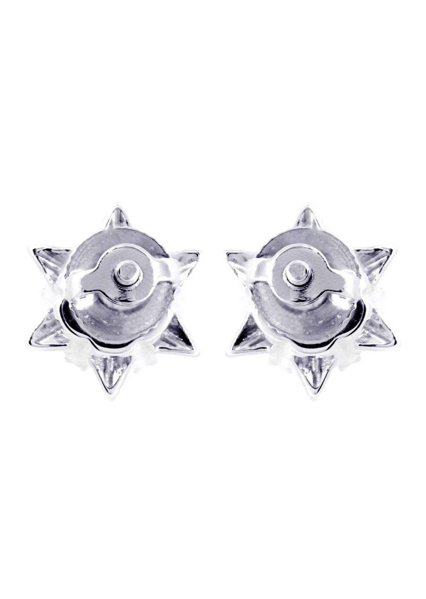 Stud Diamond Earrings For Men | 14K White Gold | 0.44 Carats