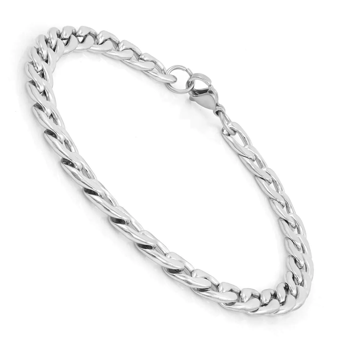 Stylish Stainless Steel Chain Bracelet 8 inches length