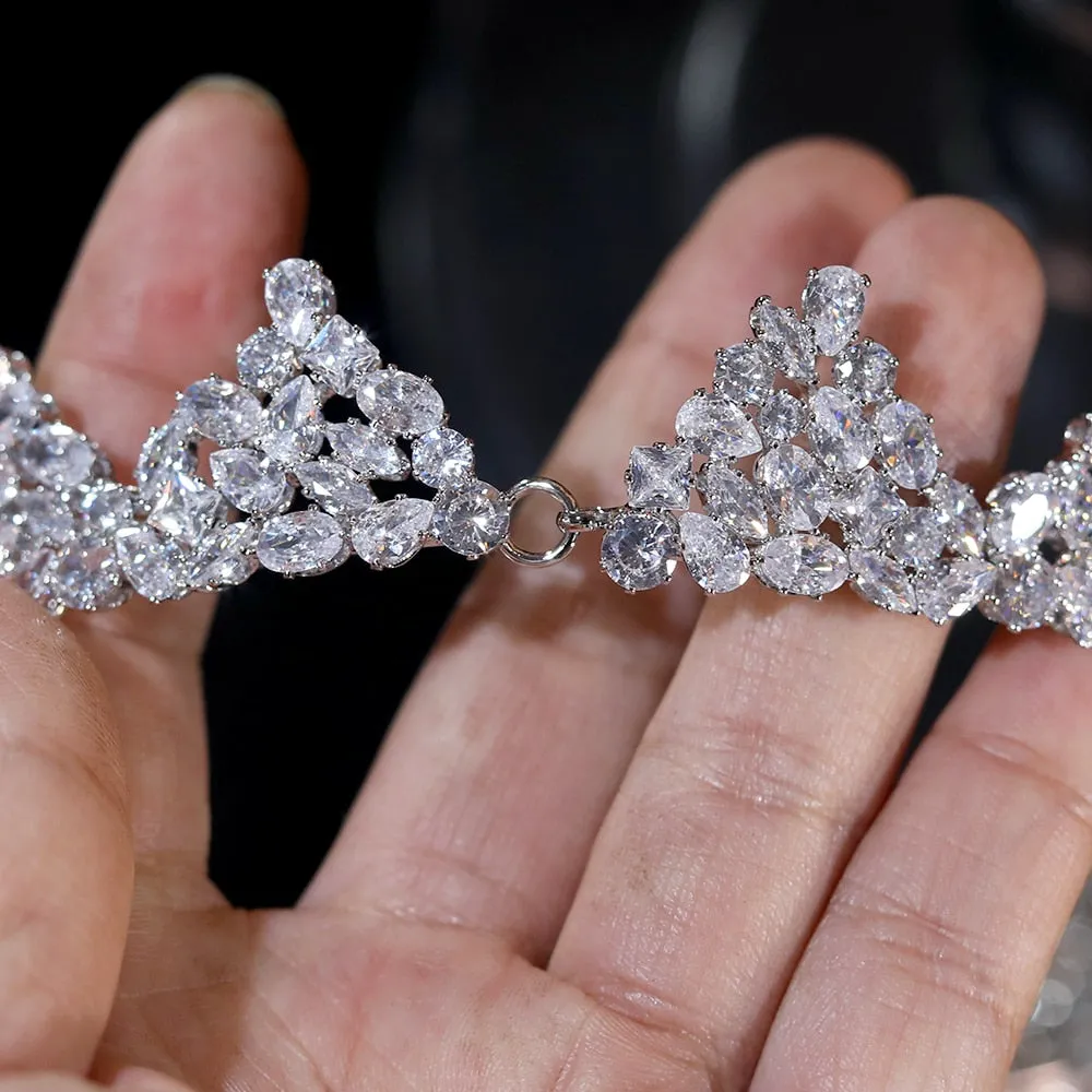 Tiara Crystal Crown Bridal Wedding Hair Accessories