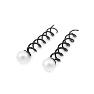 Updo Secure Spin Hairpin with Pearl [Set of 6]