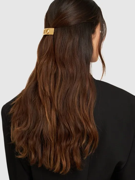 Valentino Garavani   V logo hair barrette 