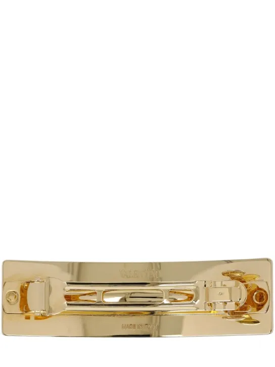 Valentino Garavani   V logo hair barrette 