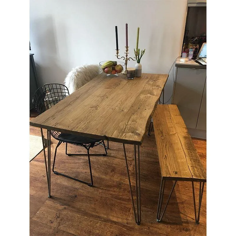 VERA: Reclaimed Hairpin Dining Table