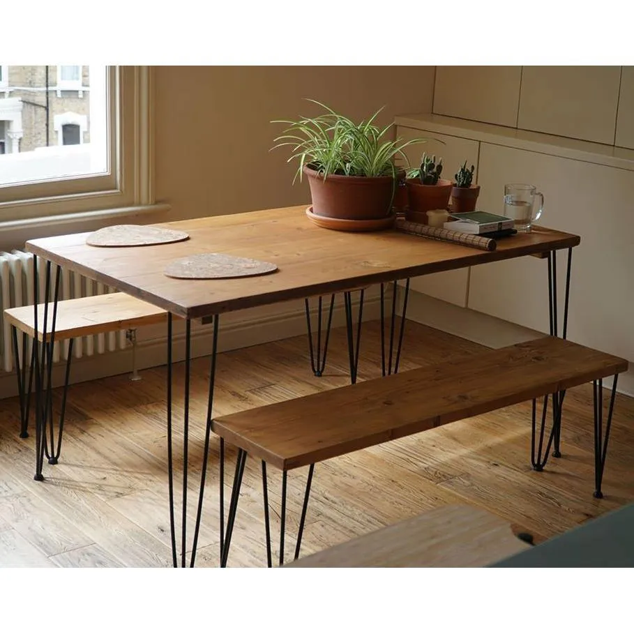 VERA: Reclaimed Hairpin Dining Table