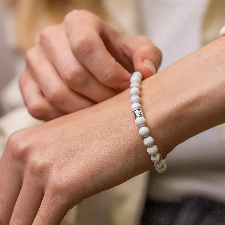 White Howlite Bracelet - Ayana Collection