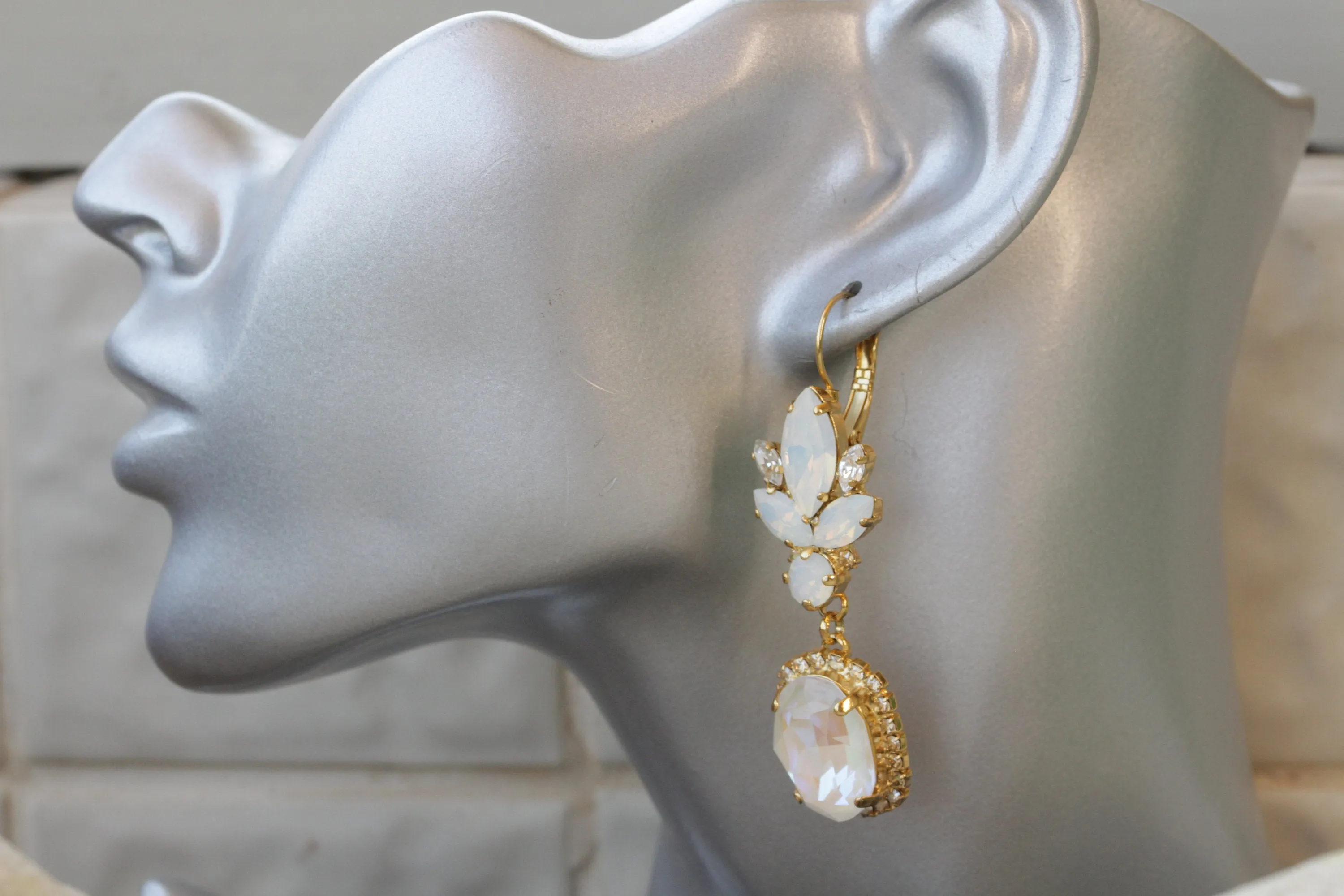 WHITE OPAL BRIDAL Earrings