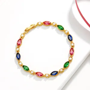 Xuping Jewelry Ornament Alloy Girls' Jewelry Wholesale Fashion Retro Imitation Ruby Bracelet for Women